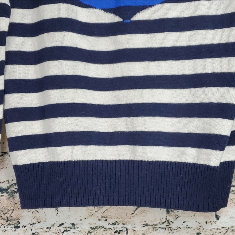 The Limited Blue and White Striped Sweater with Blue Anchor - Picture 6 of 7